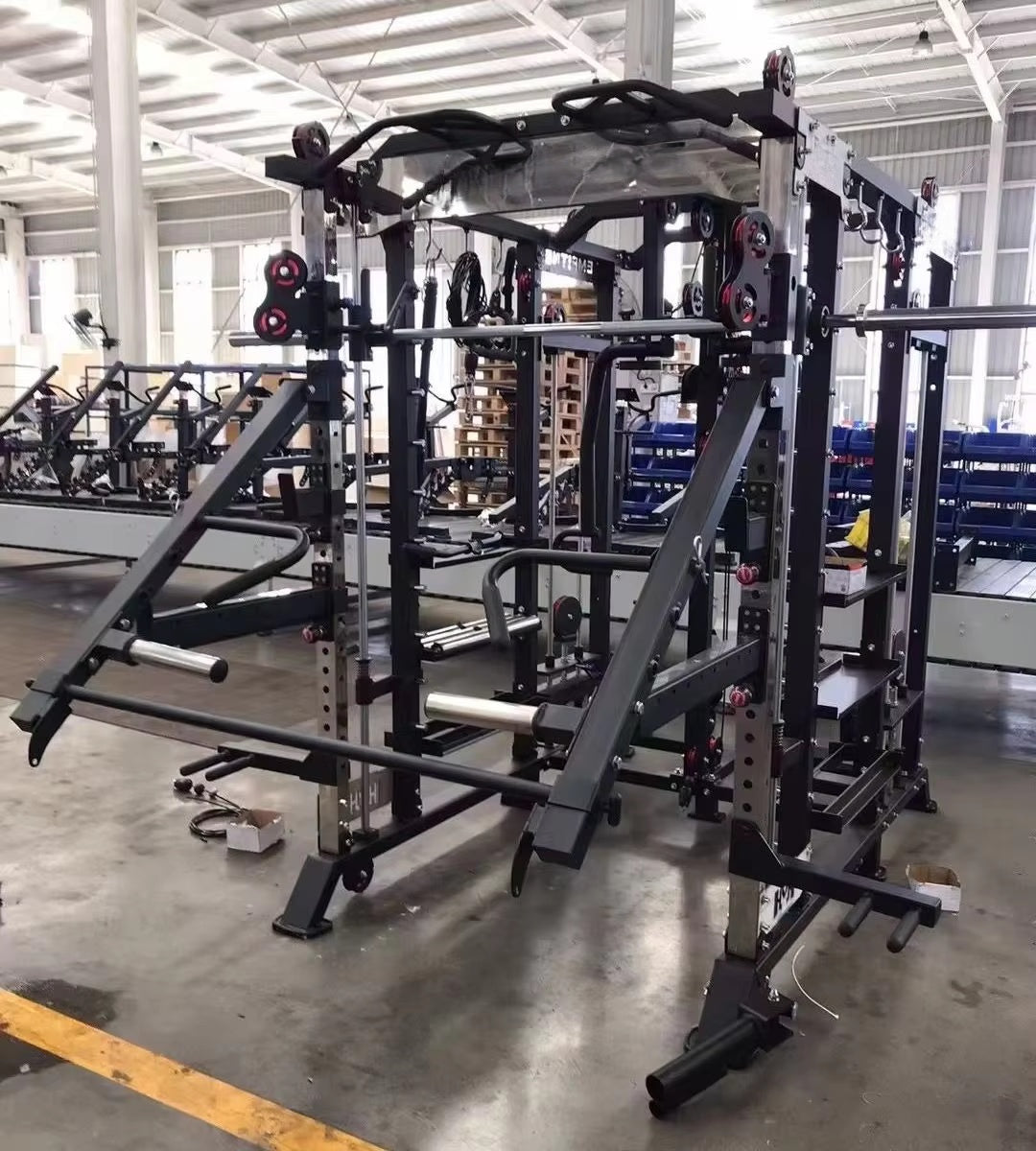 Commercial Smith Machine Power Rack Combo | Multi-Function Squat Rack