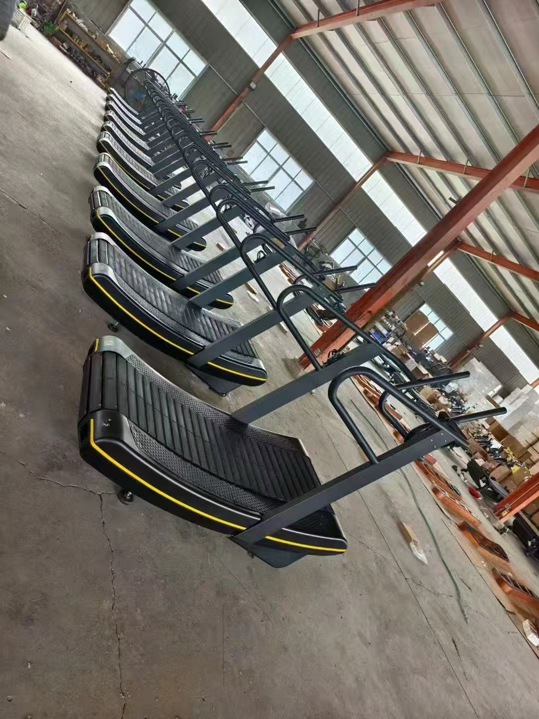 SK Fitness Commercial Curved Unpowered Treadmill - Professional Air Runner for HIIT training
