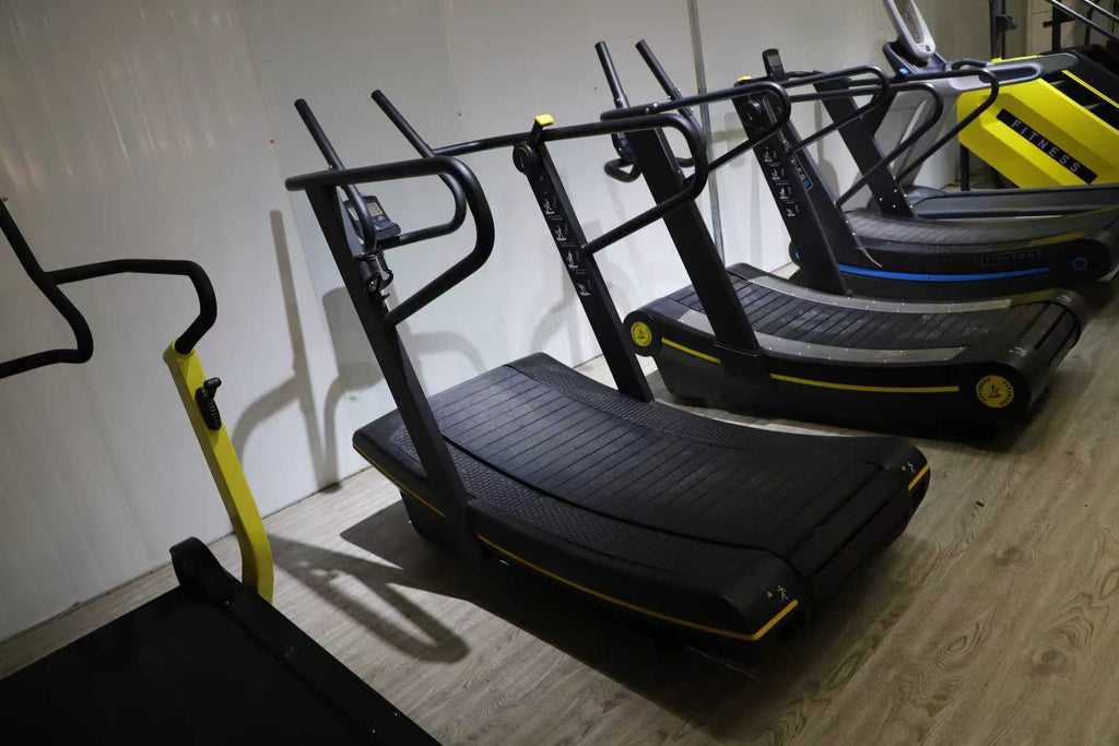 SK Fitness Commercial Curved Unpowered Treadmill - Professional Air Runner for HIIT training