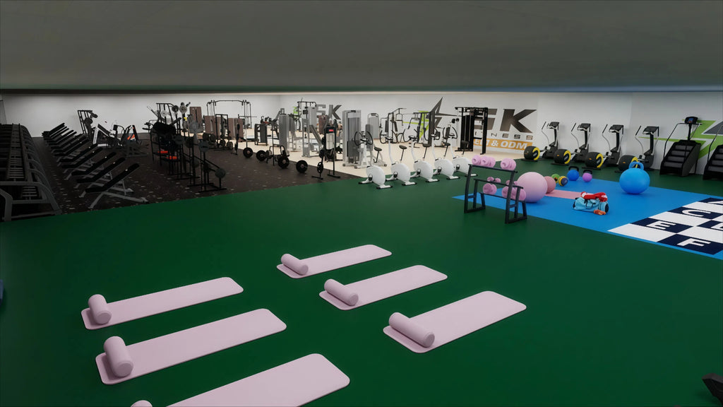 SK 800sqm Gym Complete Bodybuilding Equipment Commercial Strength and Cardio Training Machine for Hotel Club Fitness Center