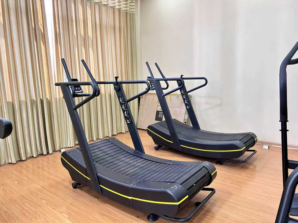 SK Fitness Commercial Curved Unpowered Treadmill - Professional Air Runner for HIIT training